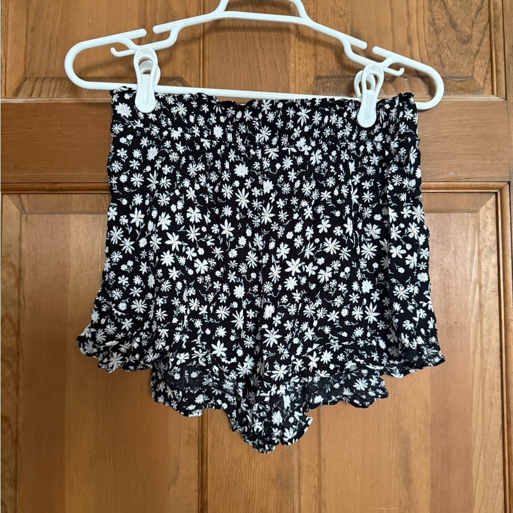 floral flowy shorts
